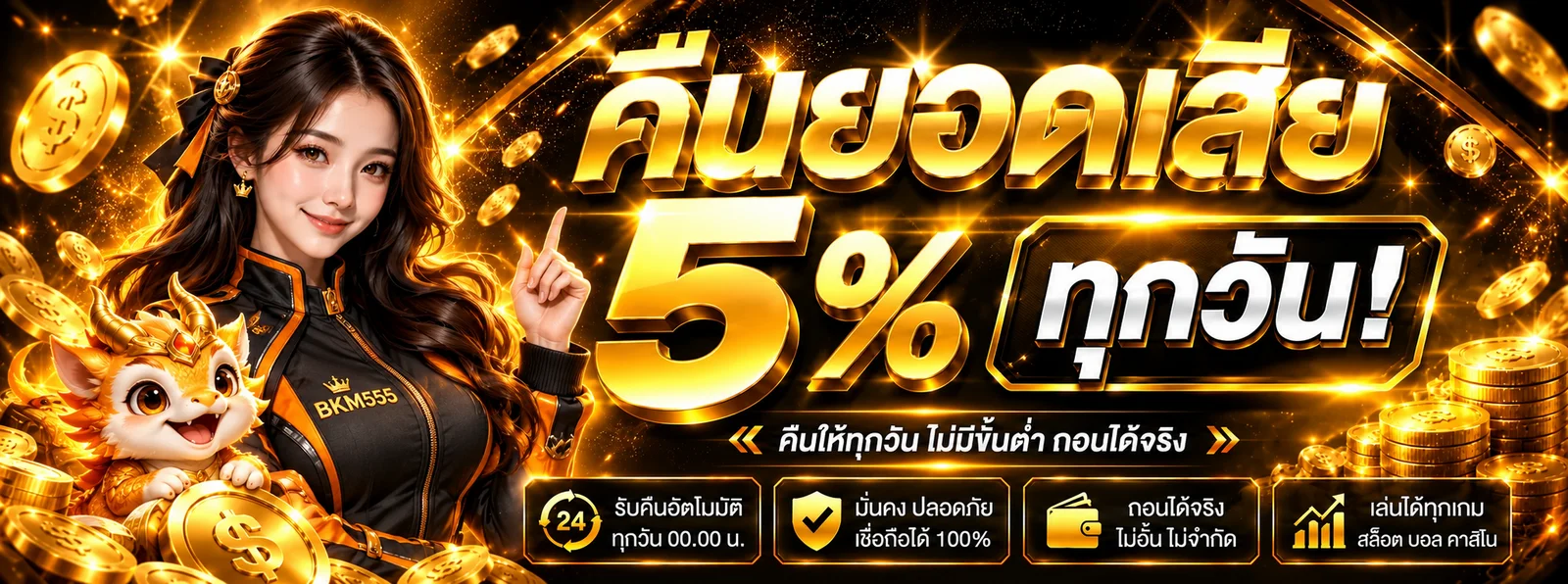 BKM555 สล็อตเว็บตรงพร้อมคืนยอดและเกมแฟนตาซี